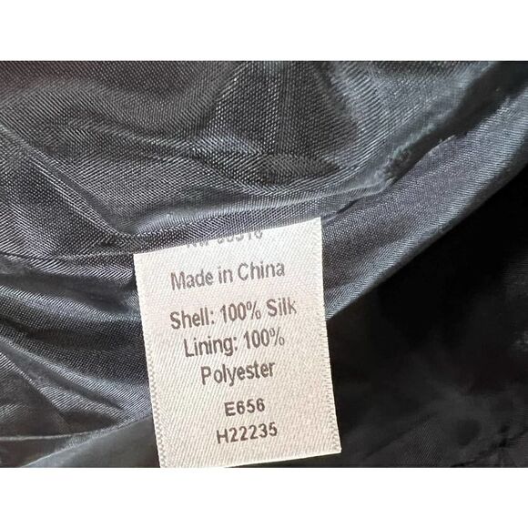 Coldwater Creek‎ Blazer Jacket Size 10 Silk Blend Gray Career Work - Picture 3 of 5